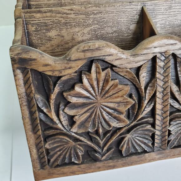 Vintage Lerner Letter Holder Mail Desk Top Makeup Organizer Caddy Bill Sorter - Picture 3 of 12